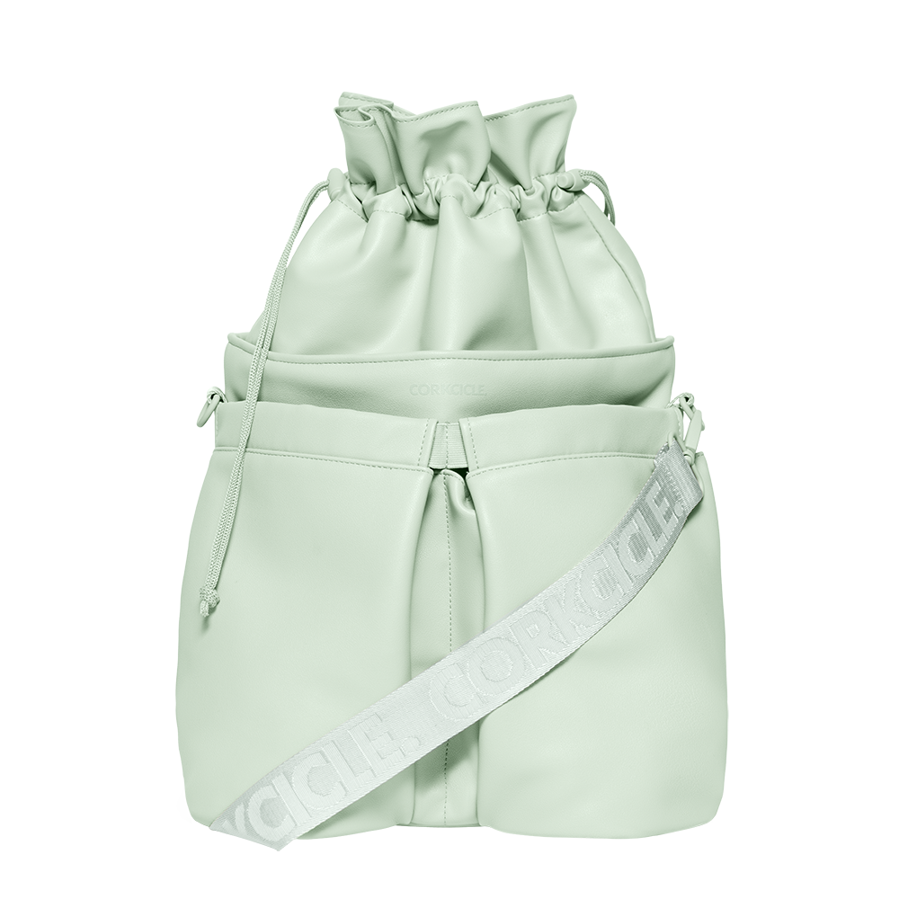 Beverage Bucket Bag - Essential Daily Style Choice - Sage Mist - Vegan Leather